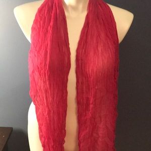 Hot Pink gauzy scarf